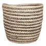 Basket planter KYRON, grey-beige, 5.5"/14 cm, Ø 6.9"/17,5 cm