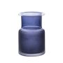 Table vase BRUNILDA, clear-blue, 8"/20cm, Ø5.3"/13,5cm