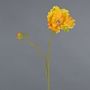 Artificial poppy HASNA, yellow-orange, 75 cm, Ø 11 cm