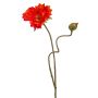 Artificial poppy HASNA, red-orange, 75cm, Ø11cm