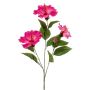 AMADOU artificial hibiscus branch with flowers, pink, 80cm