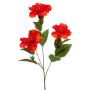 AMADOU artificial hibiscus branch with flowers, red, 80cm
