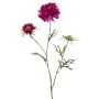 Artificial scabiosa branch MARUA, violet, 80 cm