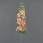 Fake delphinium flower SETSUKO, pink-peach, 95cm, Ø14cm