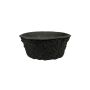 OASIS® Fresh Flower Floral Foam Base, Round, Biolit Recycled Paper Bowl, black, 3.1"/8cm, Ø7.5"/19cm