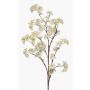 Large artificial cherry blossom branch GIMA with blossoms, cream-yellow, 120cm