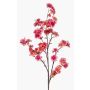 Large artificial cherry blossom branch GIMA with blossoms, hot pink, 120cm