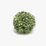Artificial boxwood ball TOM, plastic mesh, crossdoor, Ø5.9"/15cm