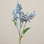 TEITH decorative elderberry branch with berries, blue, 40cm