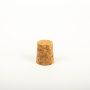 Pointed cork stopper SERILDA made of agglomerated cork, natural, 1.4"/3,5cm, Ø1"/2,5/1.2"/3cm