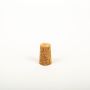 Pointed cork stopper SERILDA made of agglomerated cork, natural, 1.3"/3,2cm, Ø0.7"/1,7/0.8"/2,1cm