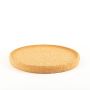 Round cork tray FUENTES made of agglomerated cork, natural, 1.2"/3cm, Ø11"/29cm