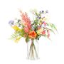 Decorative spring bouquet AVIV, pink-purple-yellow, 30"/75cm, Ø22"/55cm