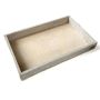 Rectangular decorative wooden tray MARTAL, natural-lightly whitewashed, 16"x8"x1.6"/40x20x4cm