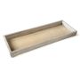 Rectangular decorative wooden tray MARTAL, natural-lightly whitewashed, 16"x5.5"x1.2"/40x14x3cm