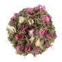 Dried flower wreath MACARENA on straw wreath, bougainvillea, fuchsia-cream-nature, Ø10"/25cm