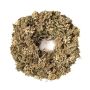 Dried flower wreath MACARENA on straw wreath, giant fennel, beige-nature, Ø10"/25cm