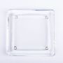 Square glass candle holder VINCENTIA, clear, 5.4"x5.4"/13,6x13,6cm
