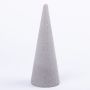 ®mosy Flower foam cone ZOILA for artificial flowers, grey, 9"/24cm, Ø3.5"/9cm