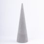 ®mosy Flower foam cone ZOILA for artificial flowers, grey, 16"/40cm, Ø4.7"/12cm