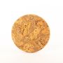 Round coaster made of agglomerated cork MANARA, natural-black, 0.8"/2cm, Ø10"/24,5cm