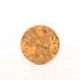 Round coaster made of agglomerated cork MANARA, natural-black, 0.8"/2cm, Ø5.7"/14,5cm