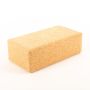 Cork yoga block MEVA made of agglomerated cork, natural, 9"x4.7"x3"/22,5x12x7,5cm
