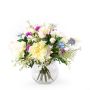 Udo's choice: Artificial Summer bouquet CALANTHE, white-purple-blue, 45cm, Ø55cm