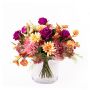 Udo's choice: Artificial Late summer bouquet CIRILLA, pink-purple-orange, 45cm, Ø60cm