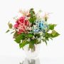 Decorative Summer Bouquet KAUWELA, pink-white-blue, 16"/40cm, Ø16"/40cm