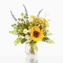 Artificial fall bouquet HELENA sunflower, yellow, 16"/40cm, Ø14"/35cm