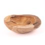 Decorative bowl PETTER, teak, natural, 2.4"/6cm, Ø12"/30cm