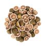 Decorative dried fruit Lemon halves KRESZENTIA, green, Ø1.2"-1.6"/3-4cm, 250g