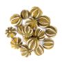 Decorative dried fruit limes SIEGLINDE, incised, green, Ø1.6"-2"/4-5cm, 250g