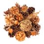 Autumn potpourri YIDU, pine cones, dried twigs, brown-orange-green, 250g