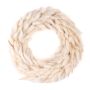 Dried grass Lagurus wreath RIKARDA, cream, Ø10"/25cm