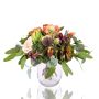 Decorative bouquet of succulents NABINTY, salmon-green, 14"/35cm, Ø14"/35cm
