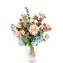 Artificial autumn bouquet TRIANA, blue-violet-beige, 20"/50cm, Ø 18"/45cm