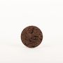 Round agglomerated cork coaster MANARA, dark, 0.7"/1,8cm, Ø4"/10cm