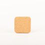 Square agglomerated cork coaster MANARA, natural, 4.7"x4.7"x0.6"/12x12x1,5cm