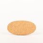 Oval agglomerated cork coaster MANARA, natural, 8"x3.9"x0.6"/20x10x1.5cm