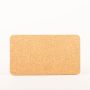 Rectangular agglomerated cork coaster MANARA, natural, 14"x8"x0.4"/35x20x1cm
