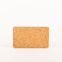 Rectangular agglomerated cork coaster MANARA, natural, 8"x4.7"x0.6"/20x12x1,5cm
