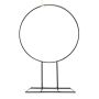 Metal ring FREYDIS with foot, black, 24"/60cm, Ø19"/48cm