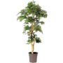 Artificial Japanese maple tree DANIIL, real stem, green-red, 6ft/185cm - Made in Italy