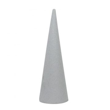 OASIS® Florist sponge Cone for artificial flowers, grey, 9"/24cm, Ø3.1"/8cm