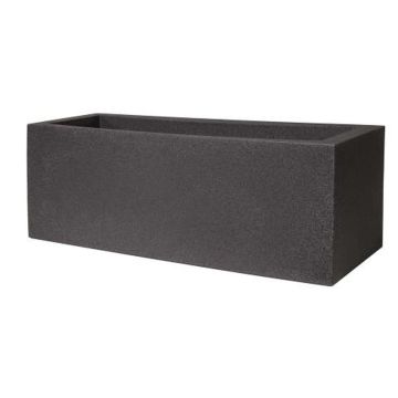 NALTIS rectangular planters, plastic, dark grey, 100 x 40 x 40 cm