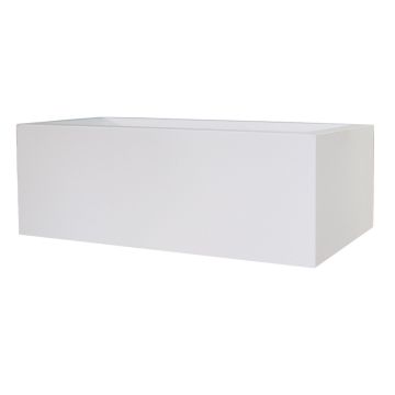 NALTIS rectangular plastic planter, white, 100x40x41cm