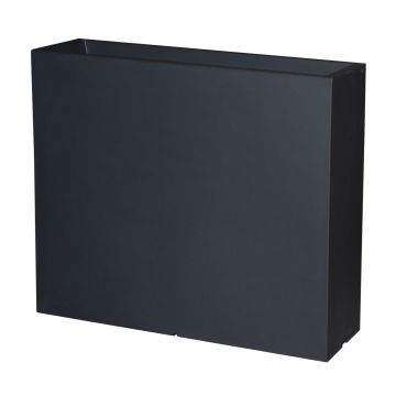 ERVOK plastic plant pot, black, 80x25x70cm