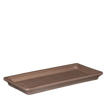 Rectangular planter saucer DULAN of terracotta, brown, 17"x1.5"/42.5x3.8cm Rectangular planter saucer DULAN of terracotta, brown, 17"x1.5"/42.5x3.8cm